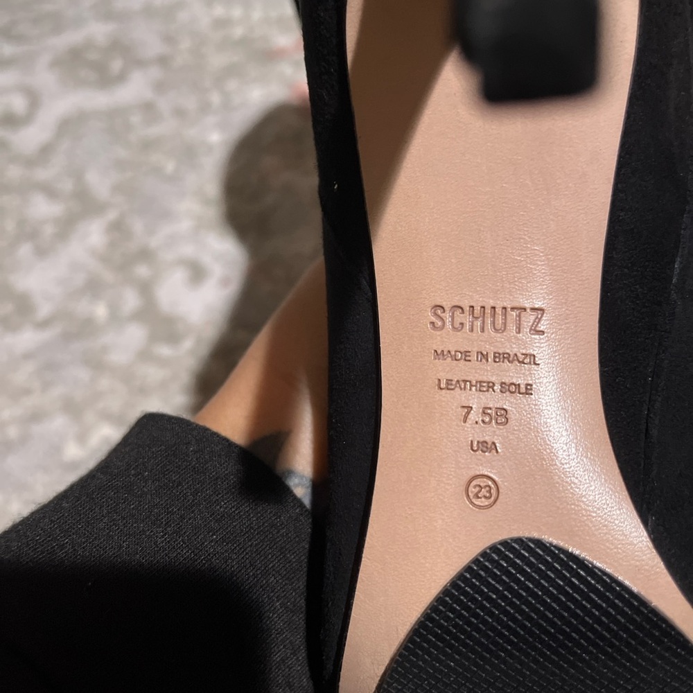 SCHUTS Black Suede Slouchy Boots - Picture 5 of 5